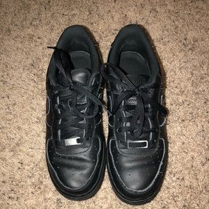 Black Nike Air Force 1s